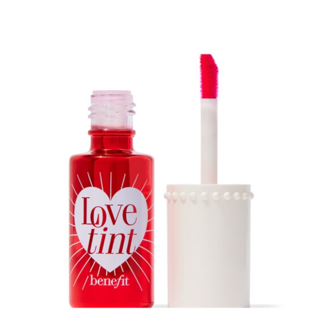 **NIB**Benefit Love Tint Lip & Cheek Stain - Bright Red